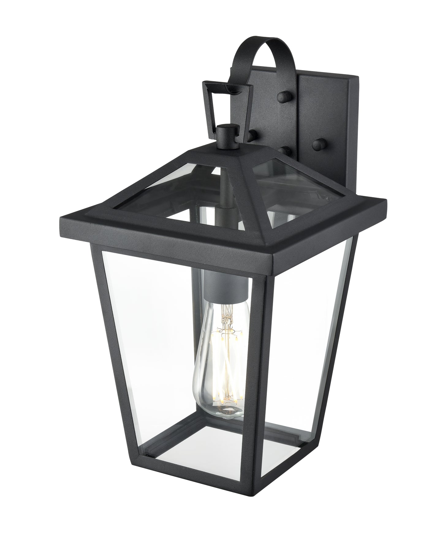 8'' Mensun Textured Black 1 Light Wall Sconce