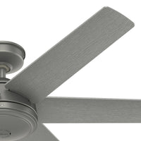 52 inch Jetty Matte Silver WeatherMax Indoor / Outdoor Ceiling Fan and Wall Control