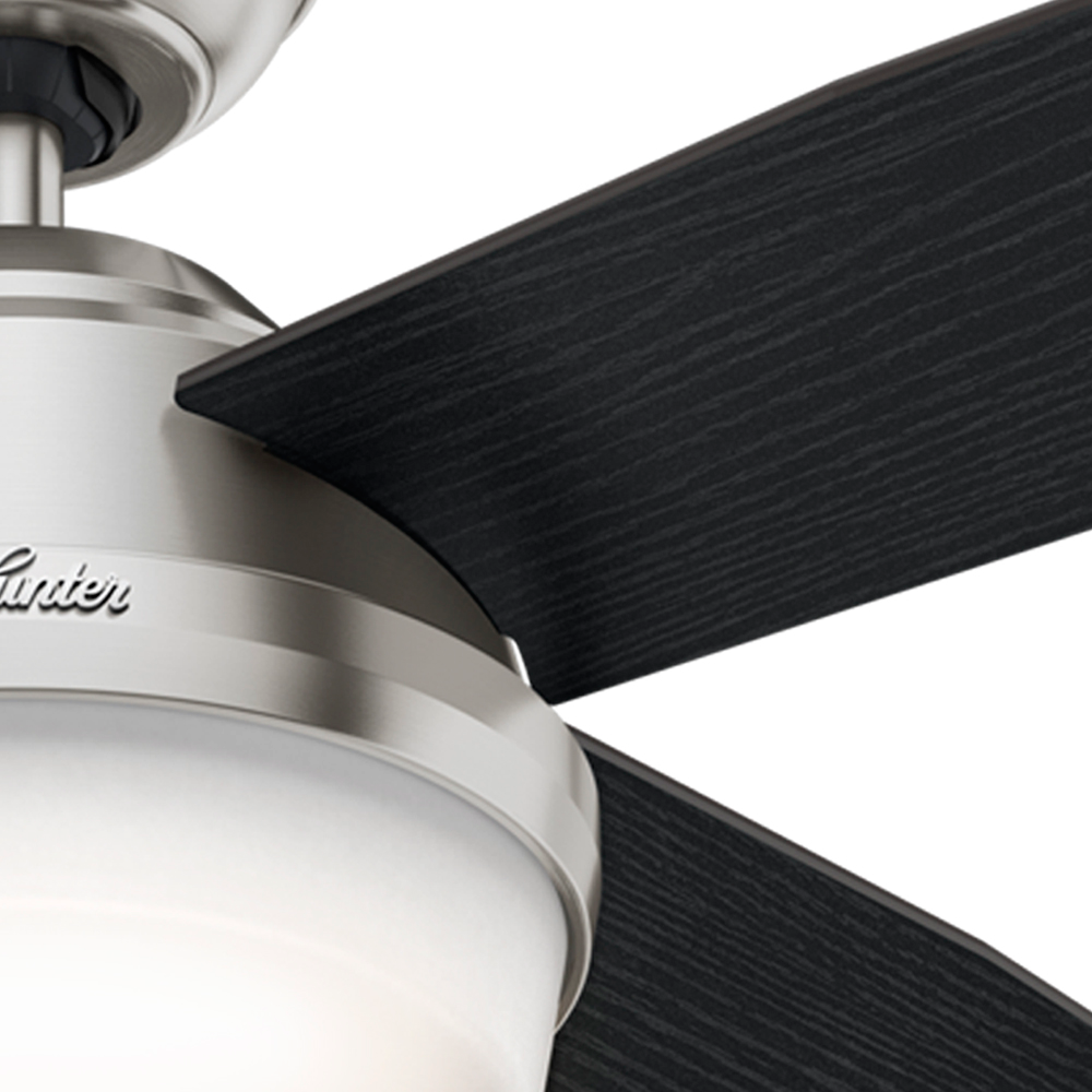 52 inch Dempsey Brushed Nickel Ceiling Fan with LED Light Kit and Handheld Remote