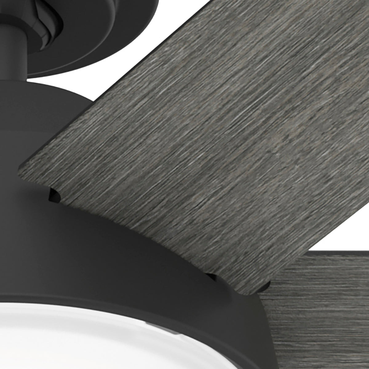 52 inch Donatella Matte Black Ceiling Fan with LED Light Kit and Handheld Remote