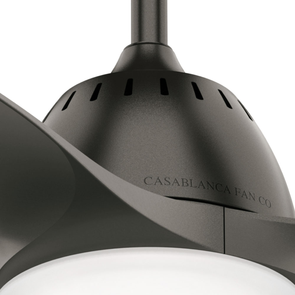 Casablanca 44 inch Wisp Noble Bronze Ceiling Fan with LED Light Kit and Handheld Remote