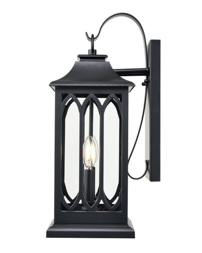 7.5'' Mallorey Powder Coated Black 2 Light Wall Sconce
