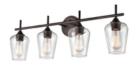 31'' Ashford Rubbed Bronze 4 Light Bath Vanity