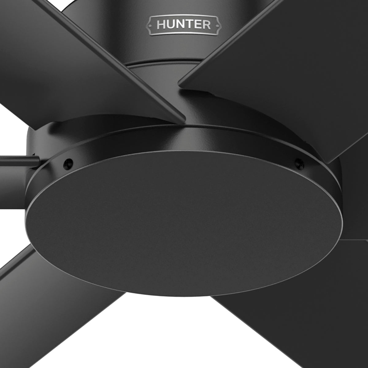 52 inch Kennicott Matte Black Damp Rated Ceiling Fan and Wall Control
