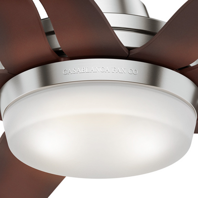 Casablanca 56 inch Correne Brushed Nickel Ceiling Fan with LED Light Kit and Handheld Remote