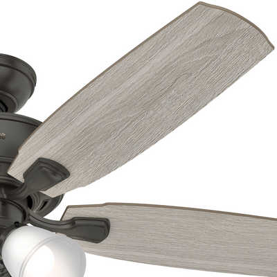 52 inch Amberlin Noble Bronze Ceiling Fan with LED Light Kit and Pull Chain