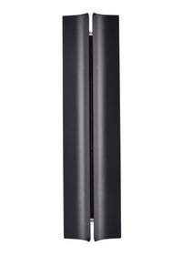 20-inch Powder Coated Black Outdoor Wall Sconce