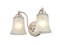 12'' Abelia Satin Nickel 2 Light Bath Vanity