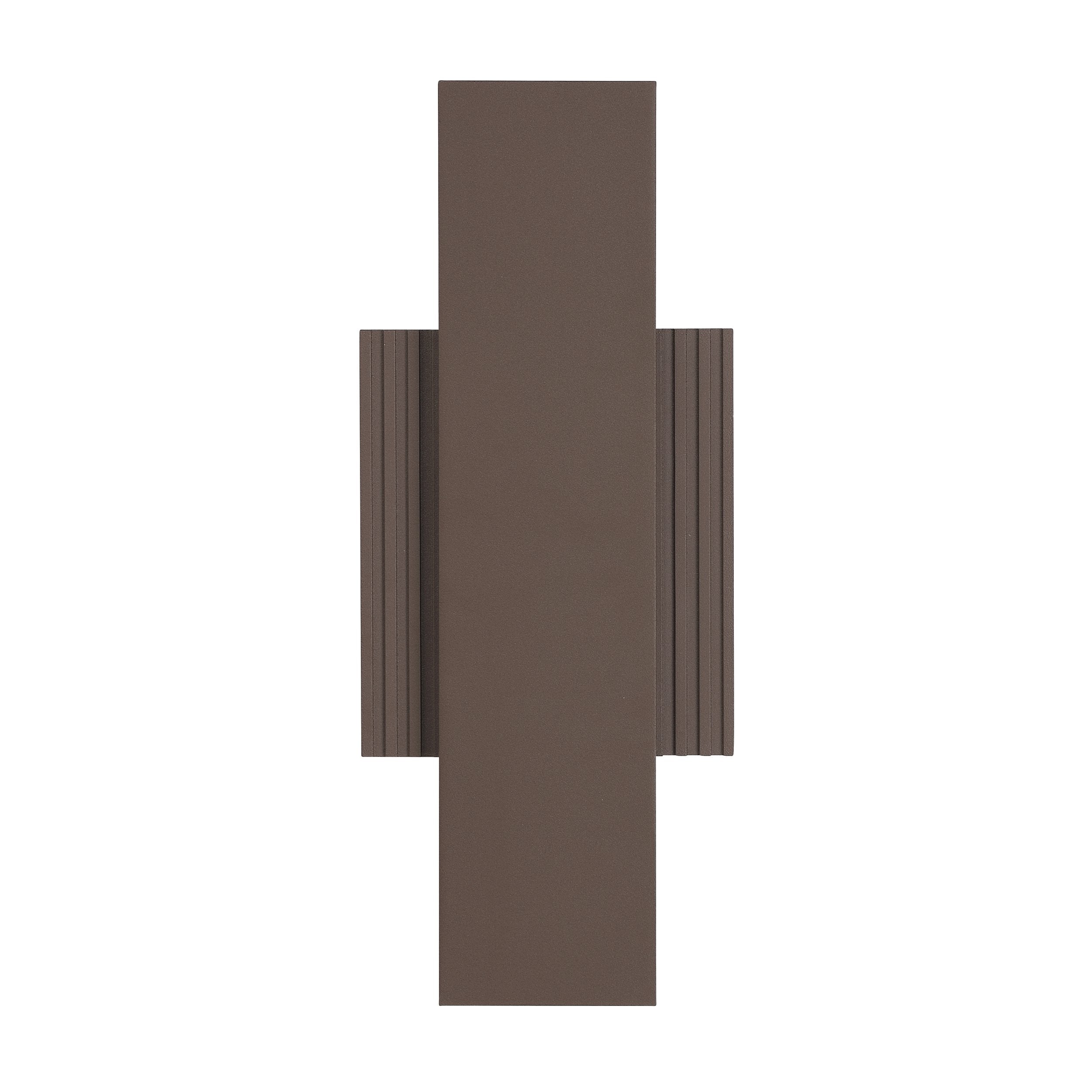 Jacks 15-inch Architectural Bronze 5CCT LED Exterior Wall Sconce