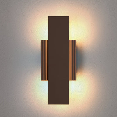 Jacks 15-inch Architectural Bronze 5CCT LED Exterior Wall Sconce