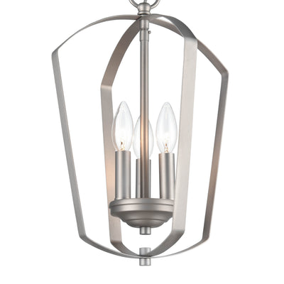 16.75'' Ivey Lake Satin Nickel 3 Light Pendant