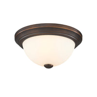 5.5'' Kipson Rubbed Bronze 2 Light Flush Mount