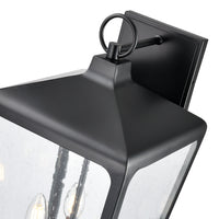 10.25'' Brooks Powder Coated Black 3 Light Wall Sconce