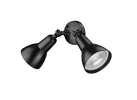 5.25''  Powder Coated Black 2 Light Flood Light