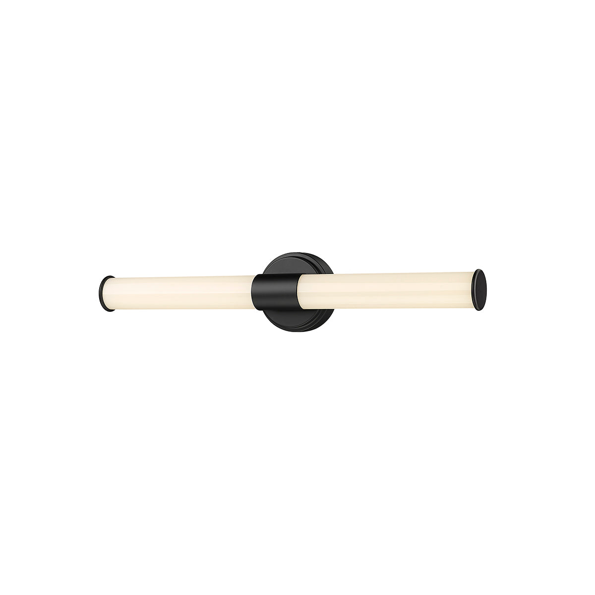 24'' Trumann Matte Black 1 Vanity Light