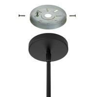Julep 12-inch 3-light Matte Black Pendant Light with Opal Glass Shades