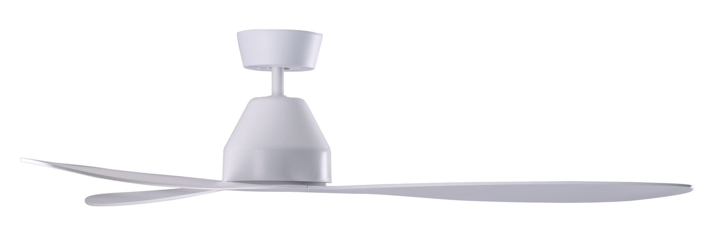 56 Inch DC WiFi Indoor Outdoor Smart Fan in White with Remote