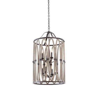 39.5'' Belmont 8 Light Florence Gold Chandelier