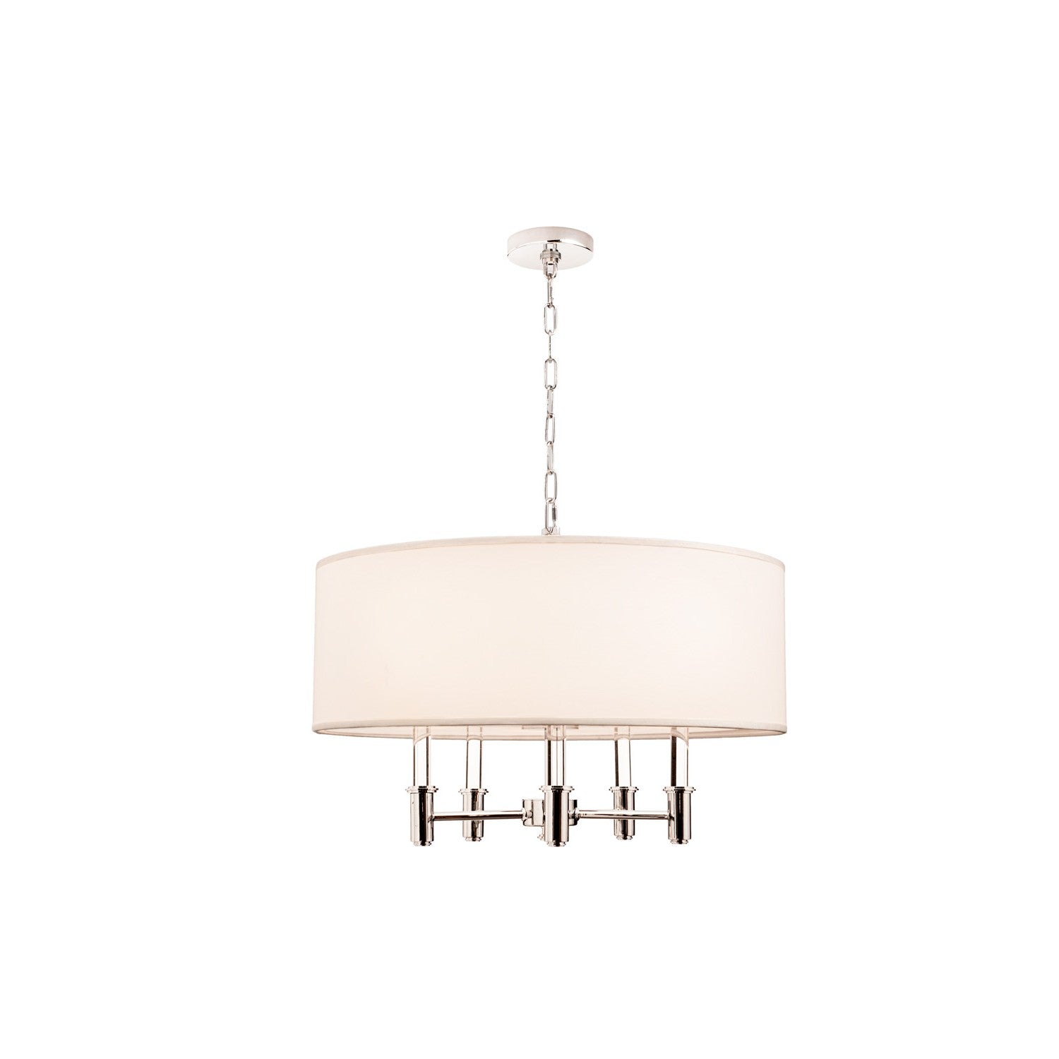 17.5'' Dupont 5 Light Polished Chrome Chandelier