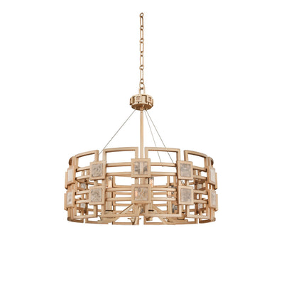 27'' Metropolis 6 Light Modern Gold Chandelier