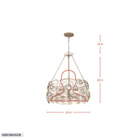 Ethereal Rose 6 Light Chandelier
