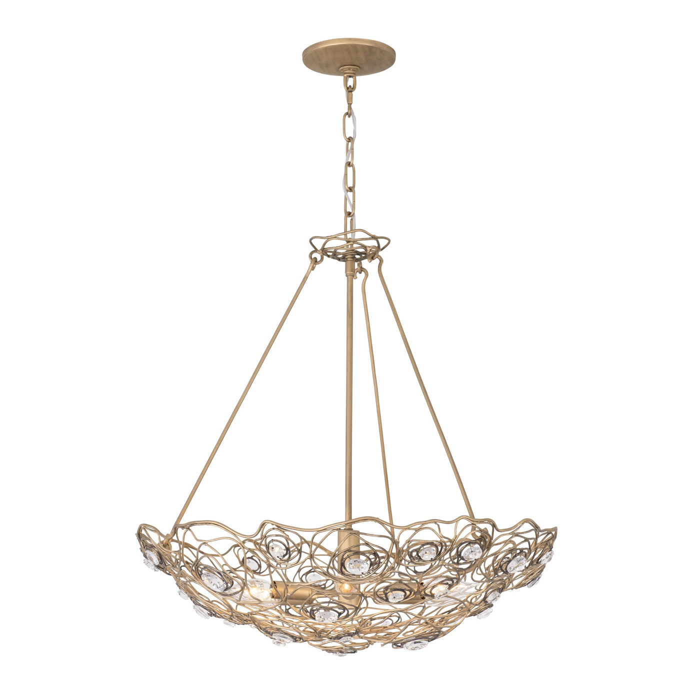 Ethereal Rose 6 Light Inverted Pendant