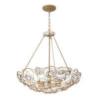 Ethereal Rose 6 Light Inverted Pendant