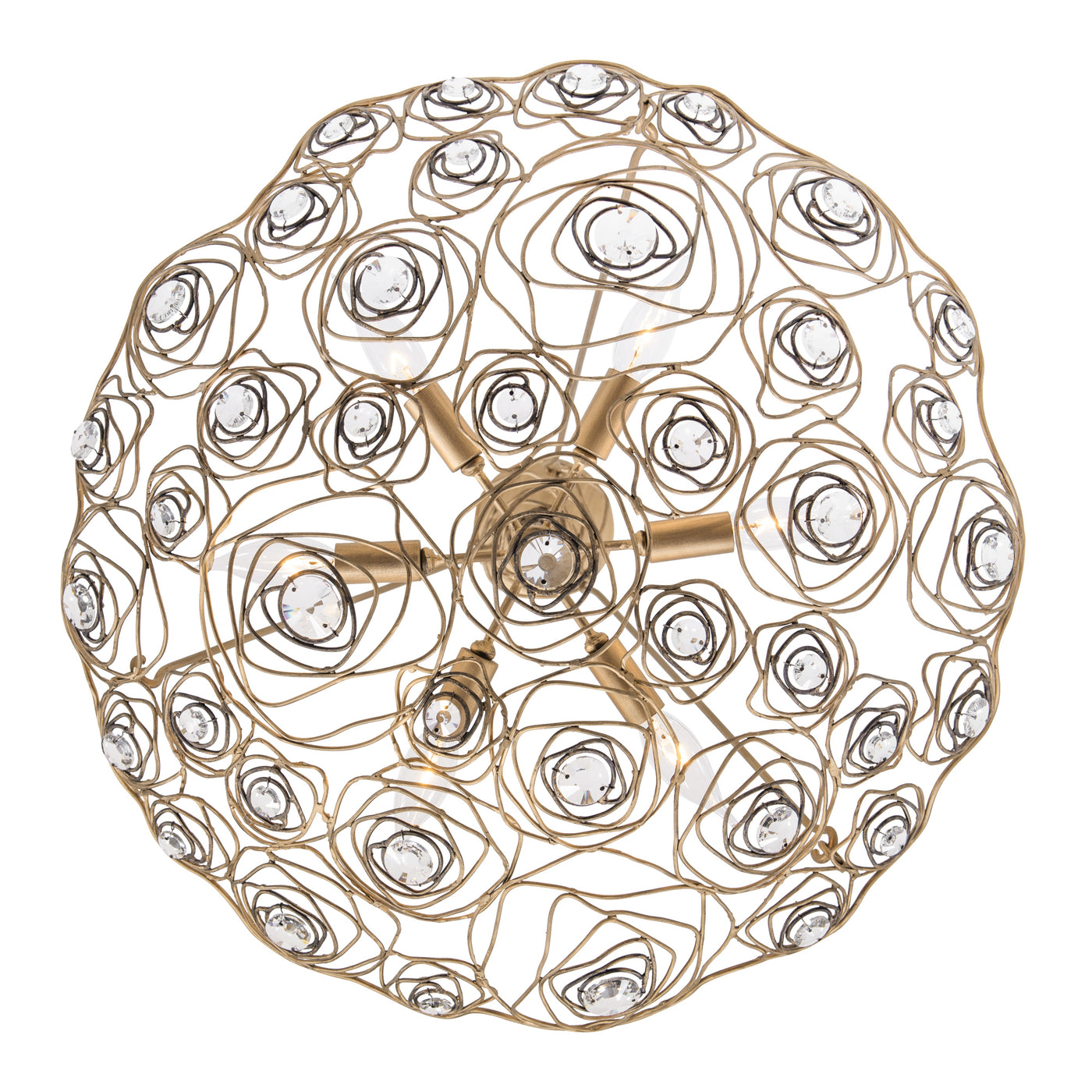 Ethereal Rose 6 Light Inverted Pendant