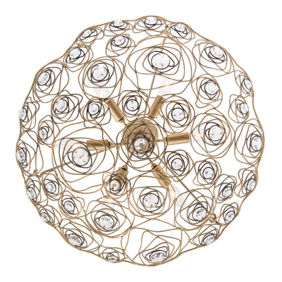 Ethereal Rose 6 Light Inverted Pendant