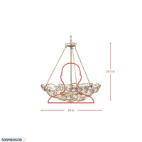 Ethereal Rose 6 Light Inverted Pendant