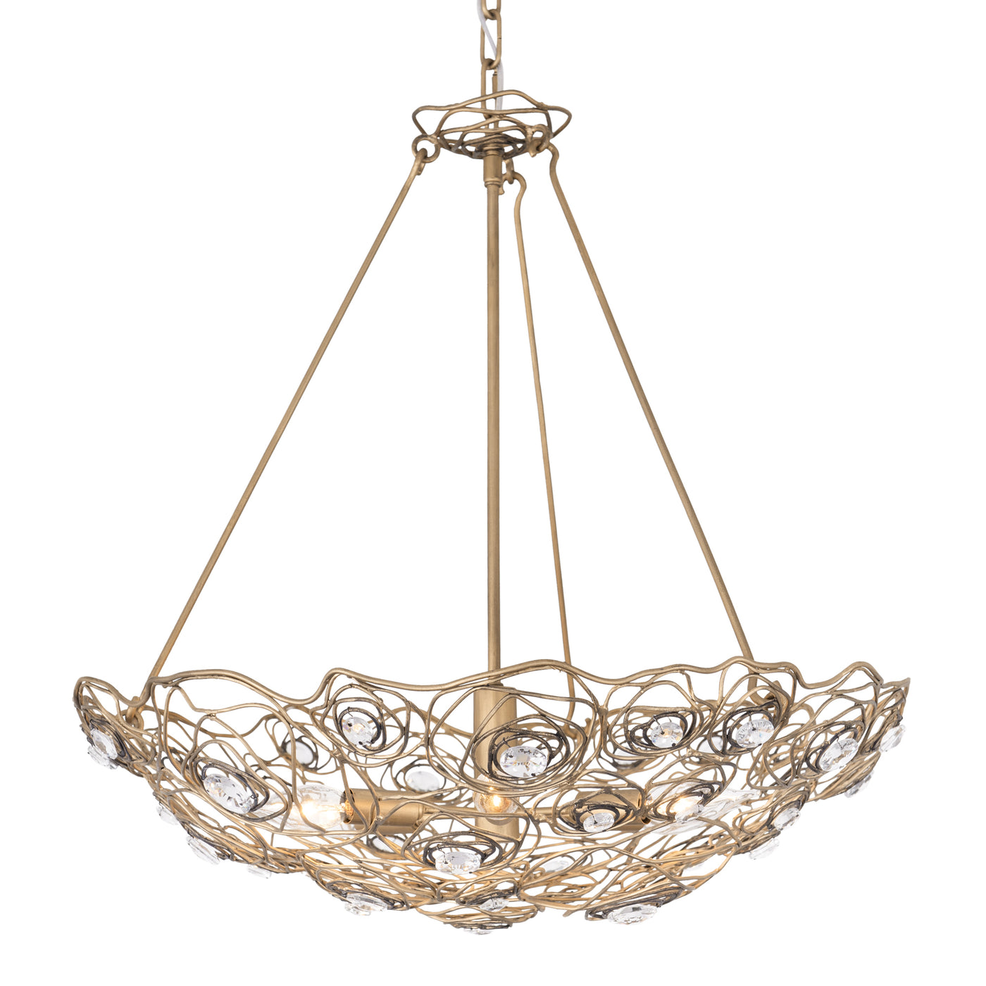 Ethereal Rose 6 Light Inverted Pendant