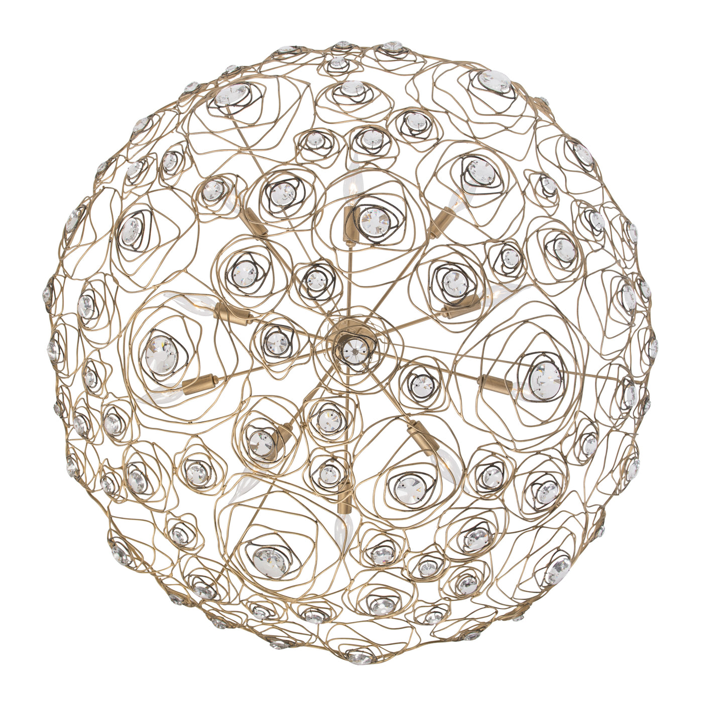 Ethereal Rose 10 Light Inverted Pendant