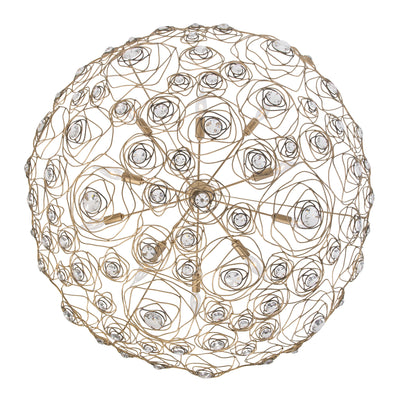 Ethereal Rose 10 Light Inverted Pendant