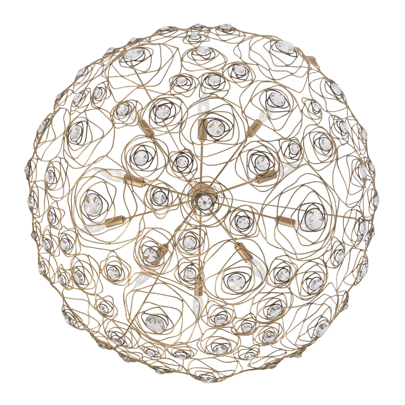 Ethereal Rose 10 Light Inverted Pendant