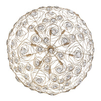 Ethereal Rose 10 Light Inverted Pendant
