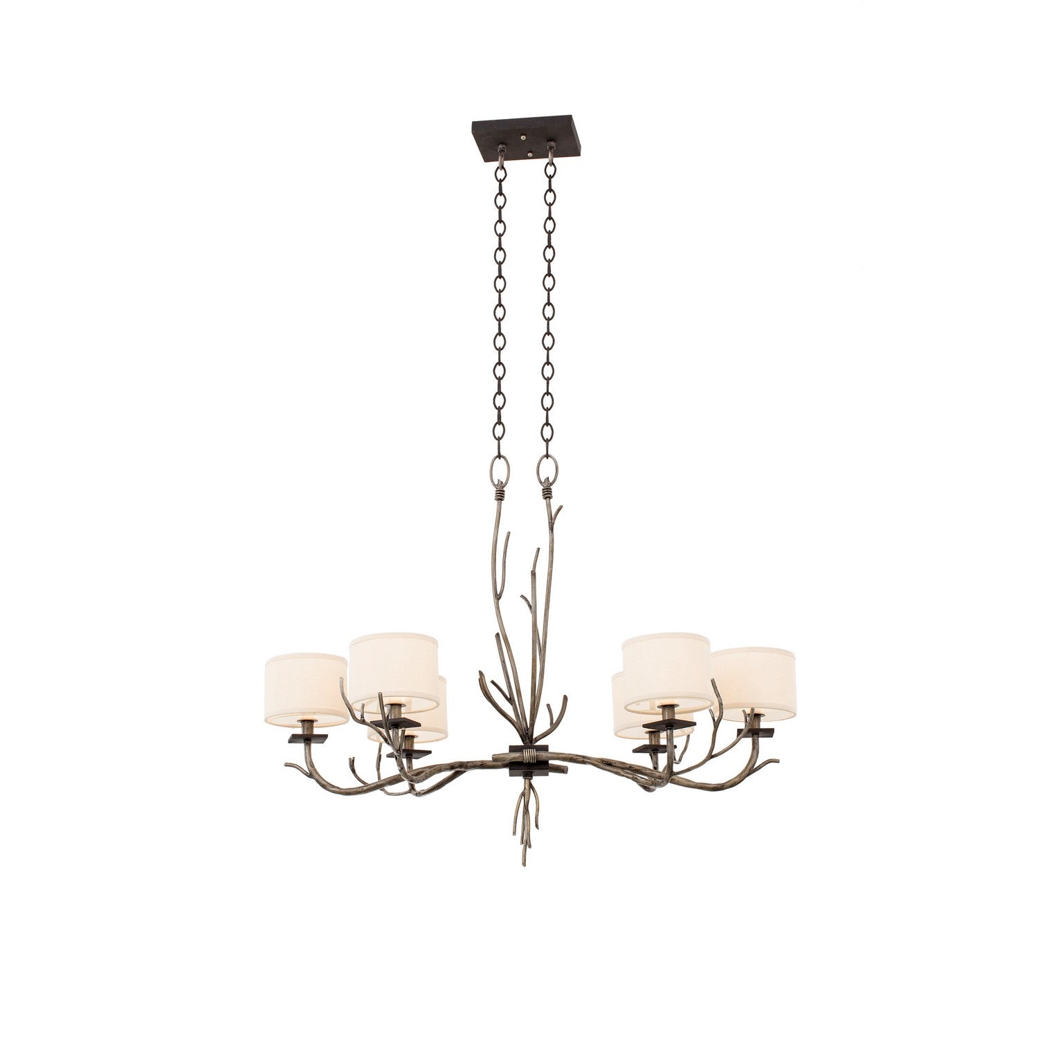31'' Denali 6 Light Bronze Jewel Tone Chandelier