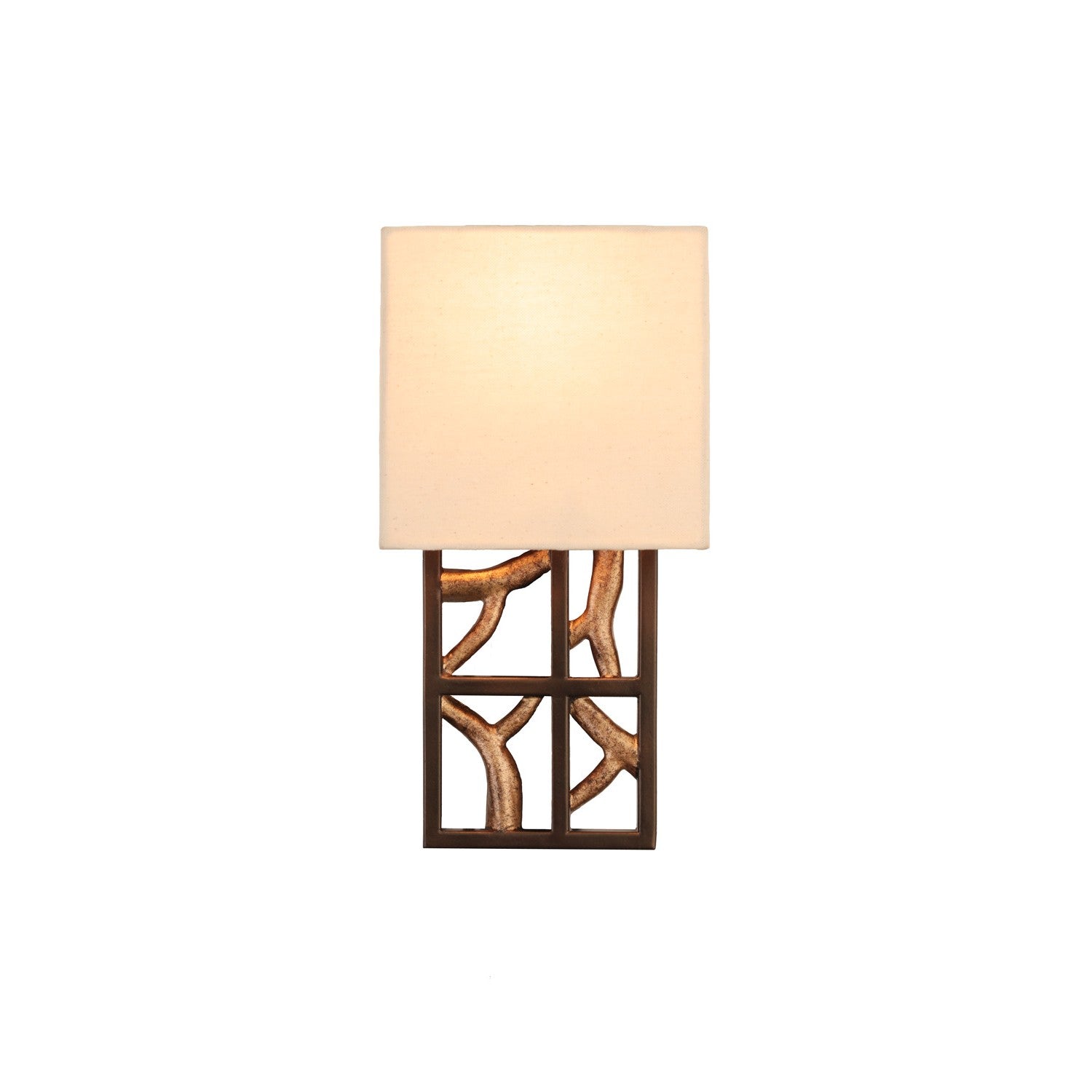 7'' Hudson 1 Light Antique Bronze w/ Antique Gold Wall Sconce