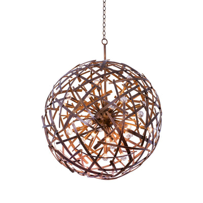 40.5'' Ambassador 24 Light Copper Patina Chandelier