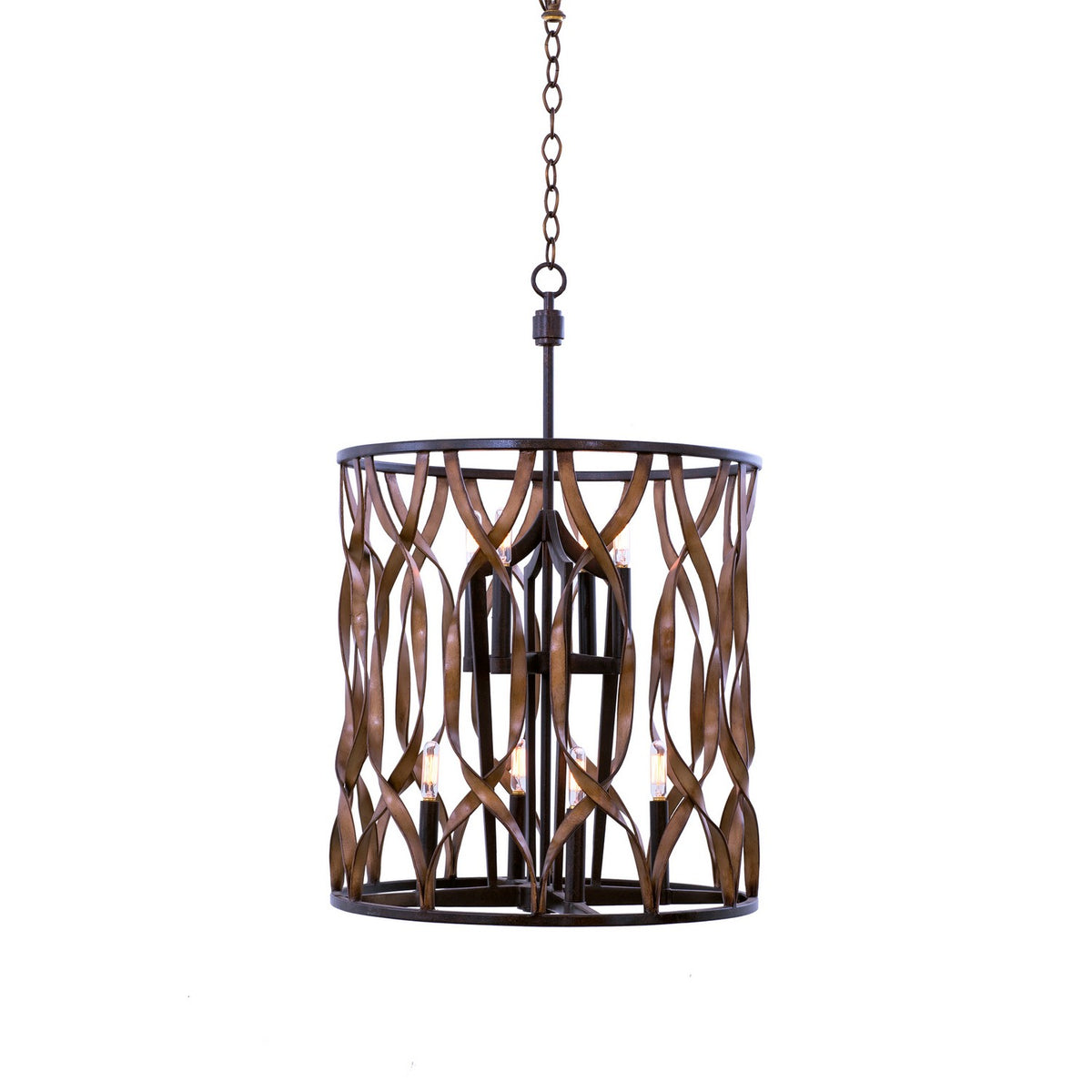 31'' Soho 8 Light Milk Chocolate Pendant