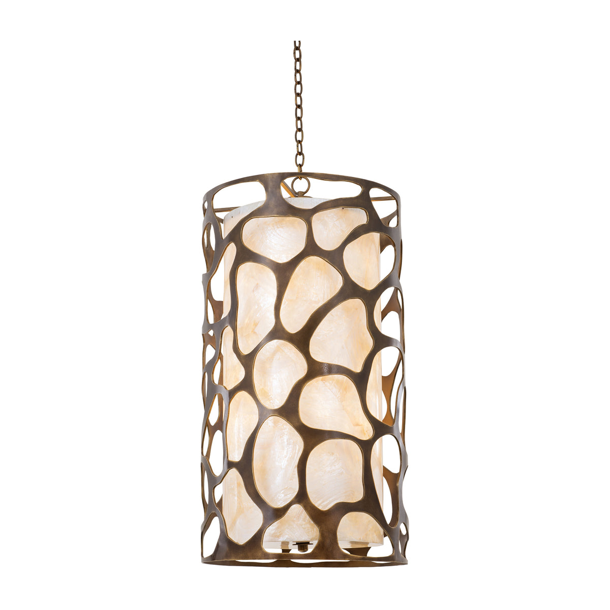 38.5'' Gramercy 6 Light Copper Patina Chandelier