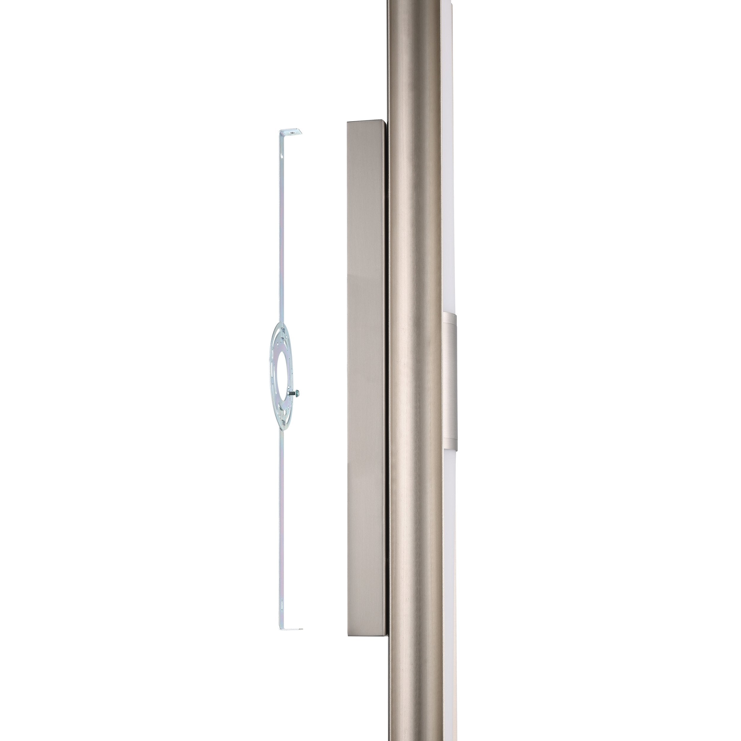 Colton 30-inch 2-light Brushed Nickel 5CCT LED Vanity Light with Etched Opal Glass Shades