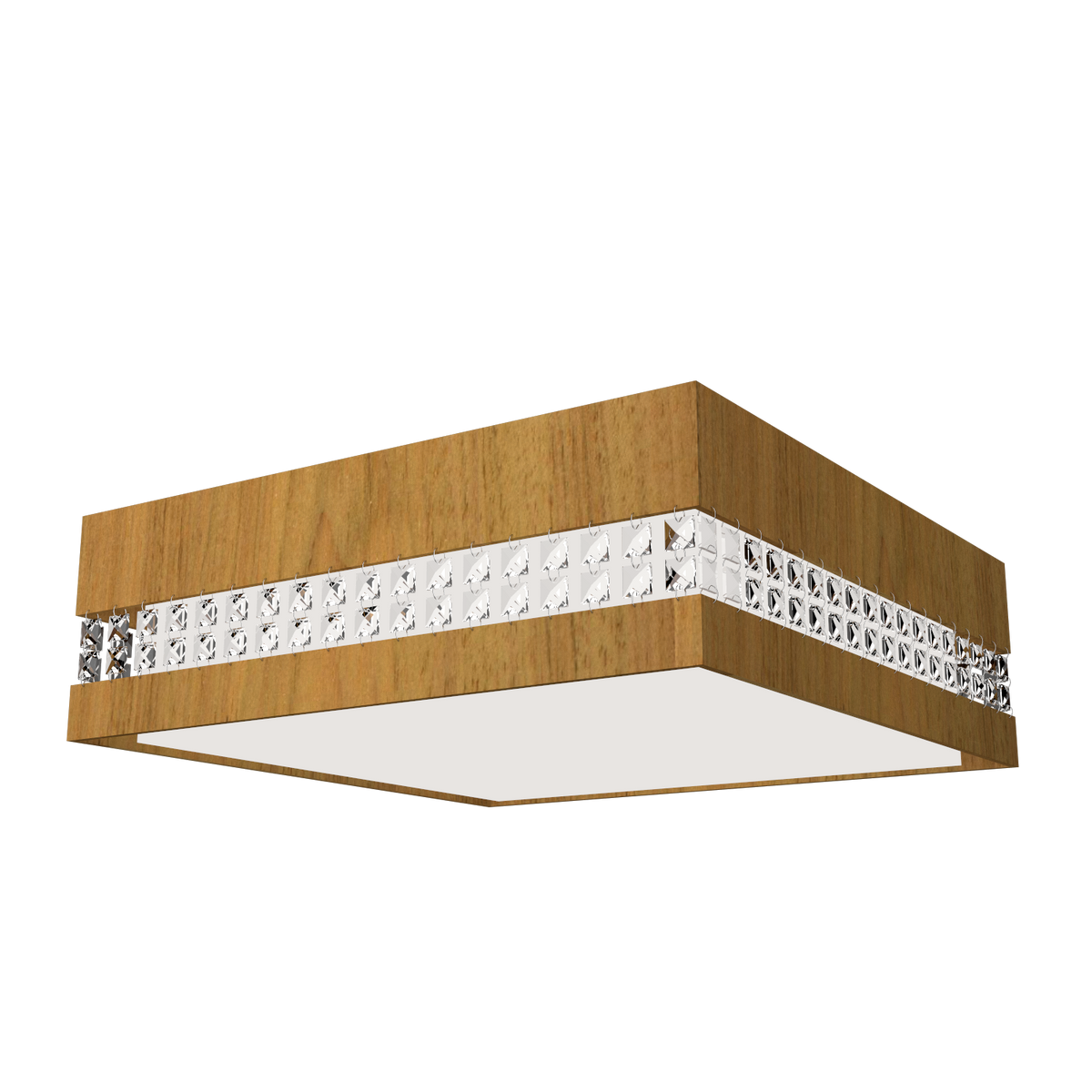 5.91'' Contemporary Crystals LED Accord Flush Mount Light