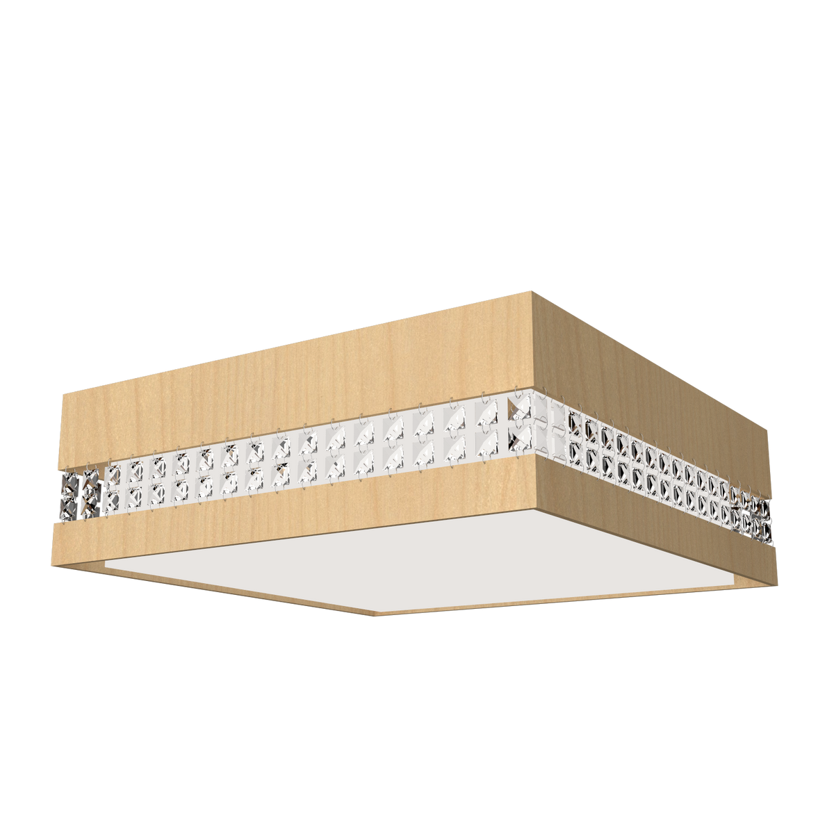 5.91'' Modern Crystals LED Accord Flush Mount Light