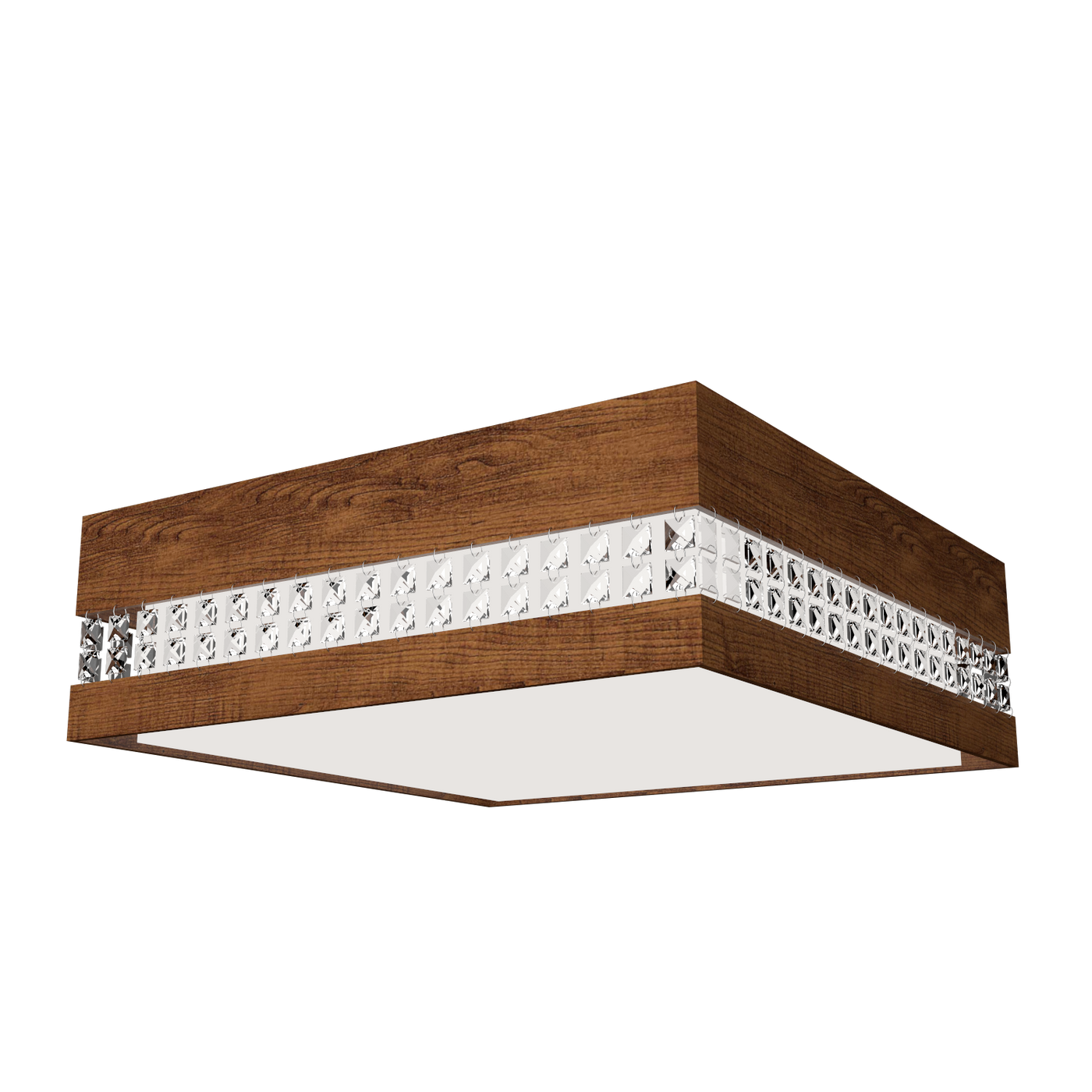 5.91'' Minimalist Crystals LED Accord Flush Mount Light