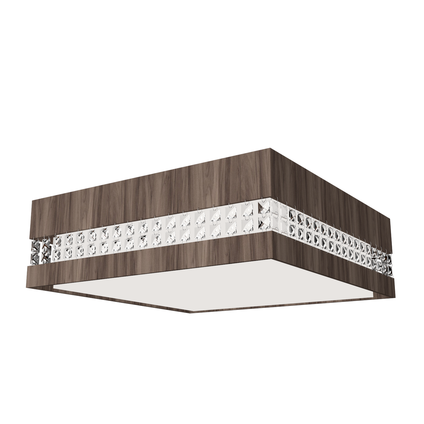 5.91'' Minimalist Crystals LED Accord Flush Mount Light