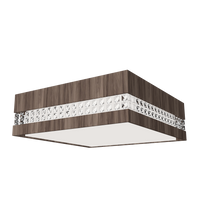 5.91'' Minimalist Crystals LED Accord Flush Mount Light