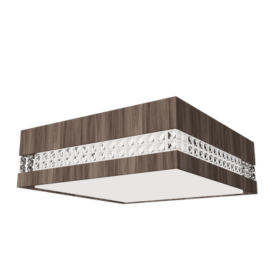 5.91'' Minimalist Crystals LED Accord Flush Mount Light