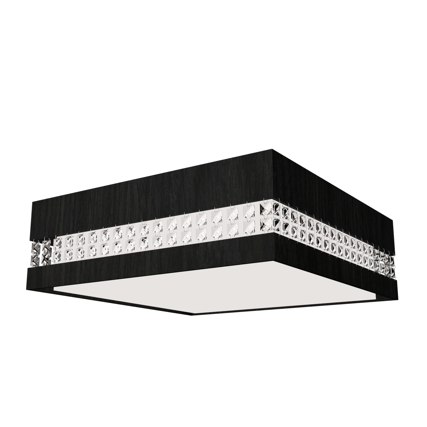 5.91'' Minimalist Crystals LED Accord Flush Mount Light