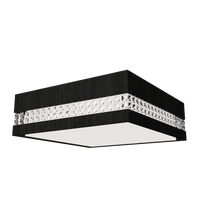 5.91'' Minimalist Crystals LED Accord Flush Mount Light