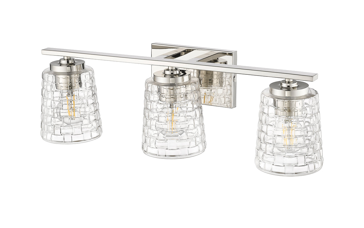 23'' Saben Polished Nickel 3 Light Bath Vanity